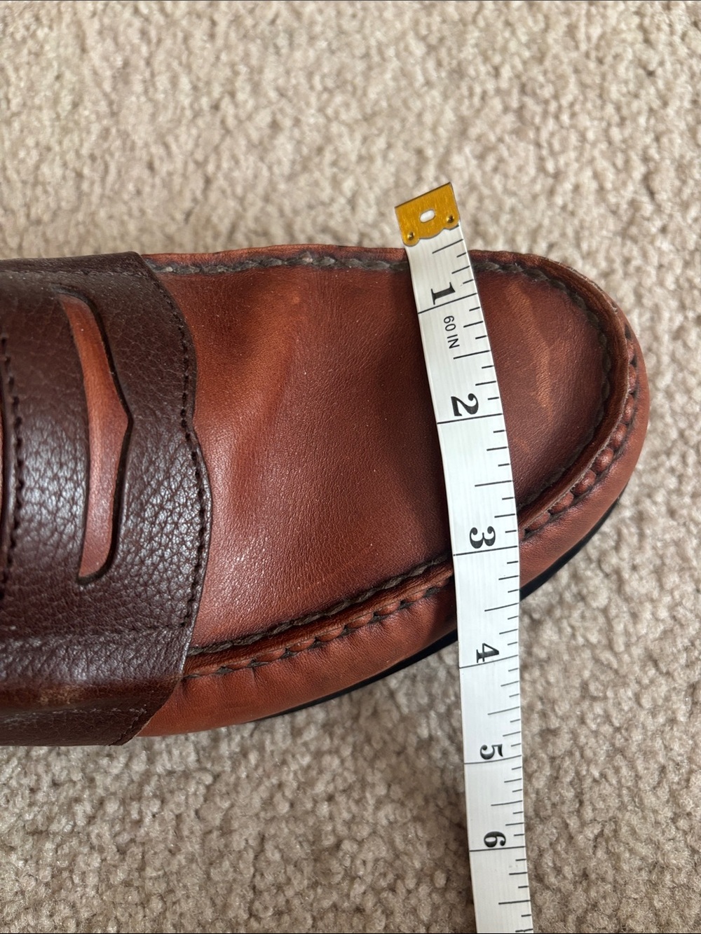 Rockport Men's Tan and Brown Leather Loafers size 7W - Picture 9 of 12